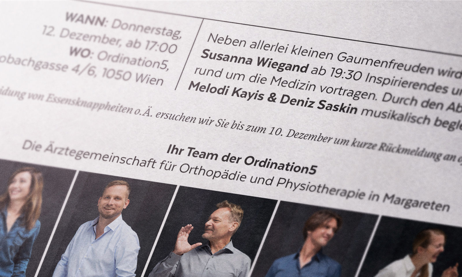 Ordination5 Opening Flyer (Close-Up)